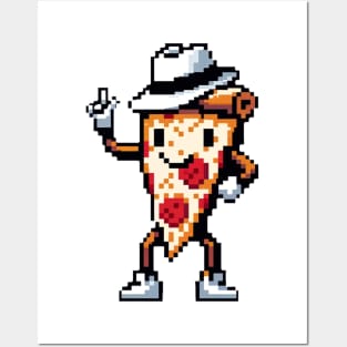 Moonwalking Pizza - Iconic Pop Culture Slice Posters and Art